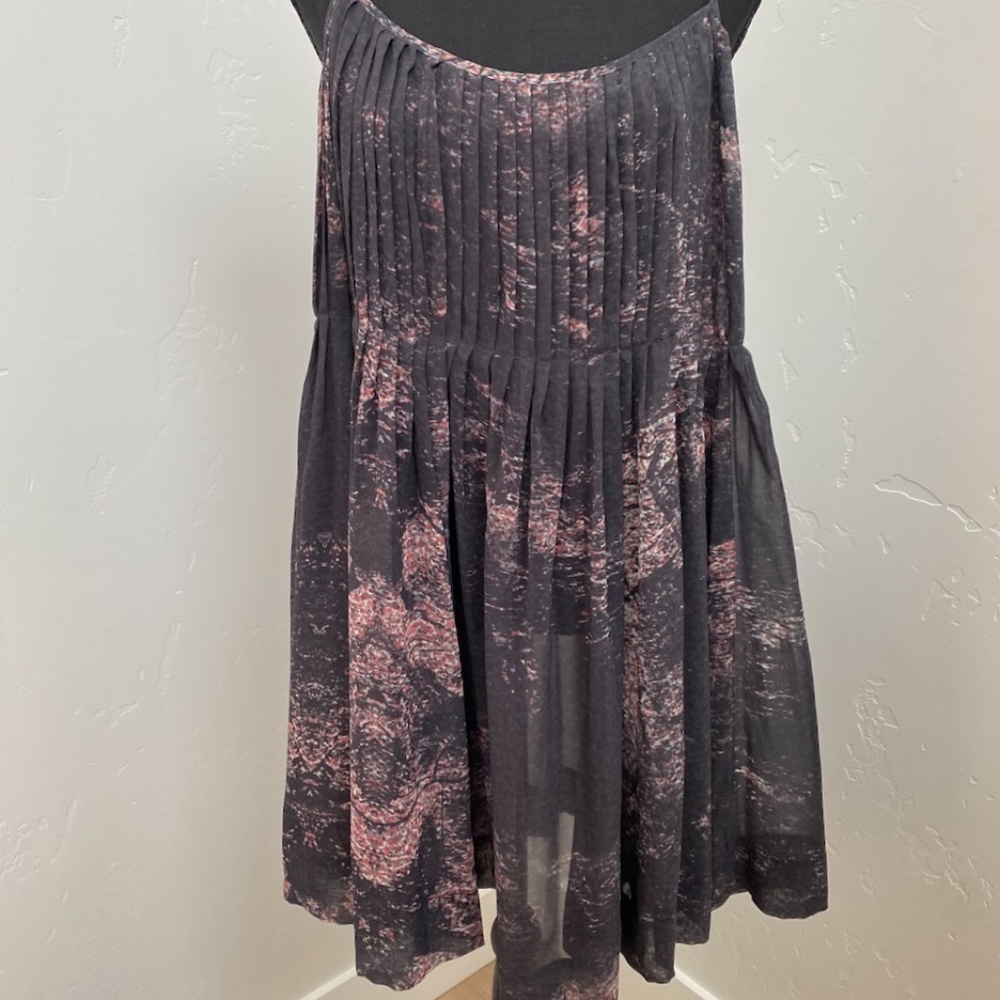 AllSaints Ditsy Odette Sheer Babydoll Dress - Size 8 US - Retail $195